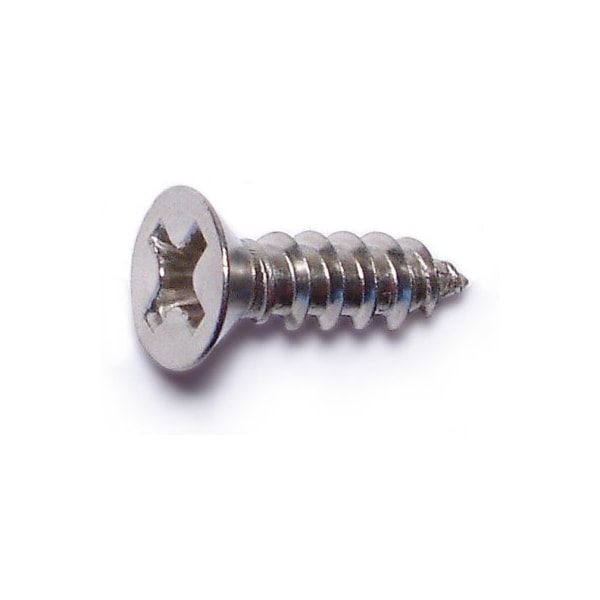 Midwest Fastener Sheet Metal Screw, #6 x 1/2 in, 18-8 Stainless Steel Flat Head Phillips Drive, 35 PK 63421 - main